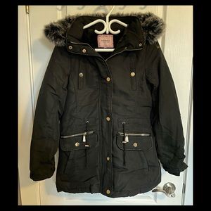 URBAN PLANET Faux Fur Lined Winter Jacket